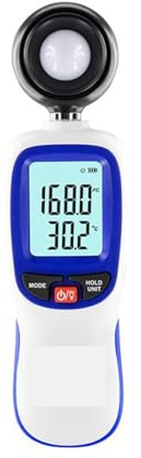 Luxmetro, Illuminometro digitale professionale WT81 Precisione 0-20000 Lux Luxmetro Data Hold Misuratore di intensità luminosa Temperatura e