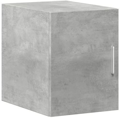 Nqyjm - Mueble de almacenamiento suspendido con compartimento y puerta de armario para pared, color gris hormigón, 30 x 42,5 x 40 cm, madera de ingeniería, pared armario flotante para cocina, cuarto