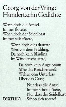 Hundertzehn Gedichte (textura)