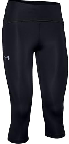 Under Armour Fly Speed Capri, Mallas De Mujer, Negro (black Reflective), M