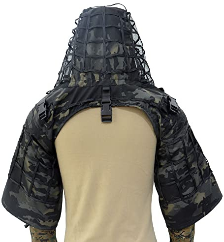 ROCOTACTICAL, Traje base Ghillie de francotirador, antidesgarro, capucha Ghillie Viper, abrigo de francotirador de camuflaje