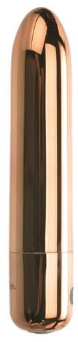 Adam and Eve Eve's 10 Function Cutie Rechargeable Bullet, Vibrating Dildo & Clitoral Massager, Personal Sexual Pleasure Tool for Women, Mini Stick, Valentine's Day Gift for Everyone, 3.94 Inch, Copper