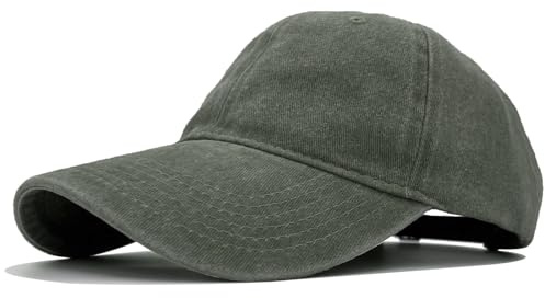 AHLPO Baseball Cap Herren Damen - Vorgewaschen, Einstellbare Basecap, Unisex Schildmütze für Freizeit Outdoor Sport Tennis Golf Reisen, Baseballkappe Sonnenschutz Cap Herren Damen (Armeegrün)