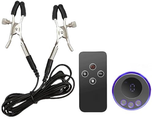 Elektrostimulation Nippelklemmen Brust Flirten Spielzeug Elektro Schock Einstellbar Nippelklemme Sex Toys Bondage Set Nippel Stimulation Frauen Klitoris/Nippel Clip Sexspielzeug Für Frauen Männer