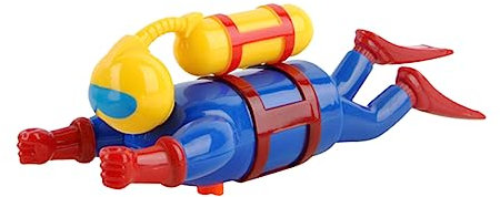 KOMBIUDA gewundener Taucher für kinderspielzeug Water Toys Schwimmbad Badespielzeug für Taucher Badewannenspielzeug für Kleinkinder Cartoon-Badewannenspielzeug Plastik Blue