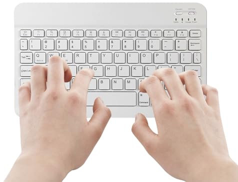 Tastiera wireless per PC - tastiera wireless ergonomica, tastiera USB slim | Tastiera di computer ergonomica, tastiera portatile per computer a basso profilo