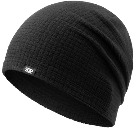 AUSFLUG Beanie Skull Cap for Men Women Winter Slouchy Beanie Hat, Warm for Outdoor Skiing, Running & Work Black