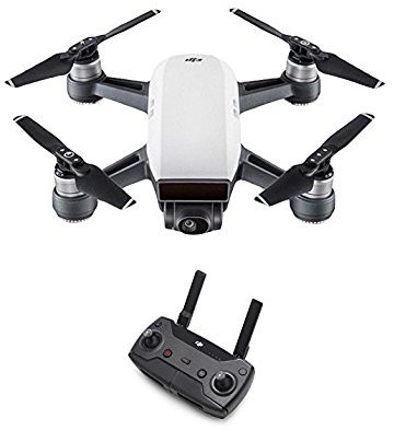 DJI Spark (Version UE) + Radiocommande - Quadricoptère avec Caméra | Mini Drone | Offre 16-Min de Vol | Caméra Haute Performance pour Photos & Vidéos | Contôle Simple | Transmission Vidéo Wi-Fi HD