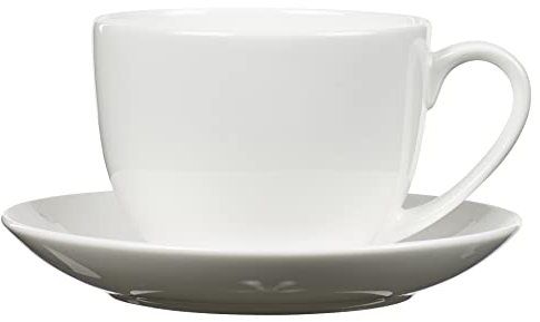 BITZ Tasse mit Untertasse 24 cl Weiss