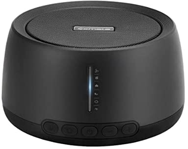 Vit Bullermaskin, Exmate bärbar sömnljudmaskin med 30 Hi-Fi-avslappnande ljud, minnesfunktion, timer, för resor till hemmakontor, USB-driven (adapter ingår ej)