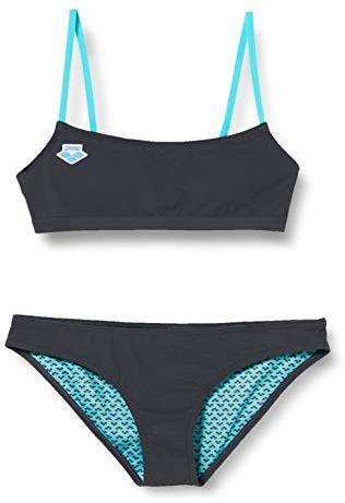 ARENA Damen Bandeau Bikini Icons, Donna, Legno di Frassino Grigio, 36
