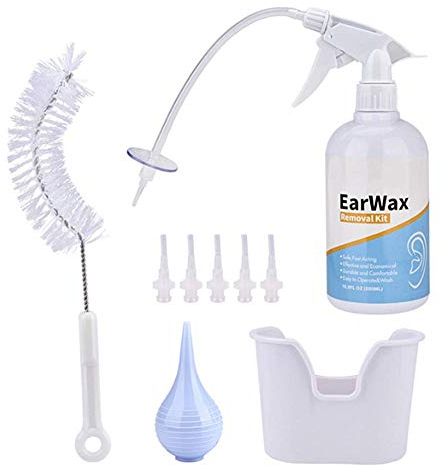 Molinter Ohrenschmalz Entfernungs Kit Ohrenreiniger System für Erwachsene Kinder Ohrreinigung Ohrendusche Reinigung Ohrenschmalzes