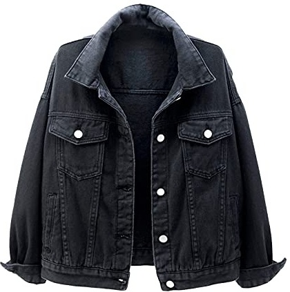 Jeansjacka dam mode elegant denim kappor kort jacka