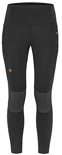 Fjallraven Fjallraven Fjällräven Damen Abisko Pro Trekking Tights Leggings, Schwarz-eisengrau, M EU