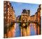 PICANOVA – Premium Leinwanddruck – Leinwandbild Hamburg Speicherstadt Panorama 100x75cm – Kunstdruck Auf 2cm Holz-Keilrahmen Für Schlaf- Und Wohnzimmer – Kollektion Deutschland