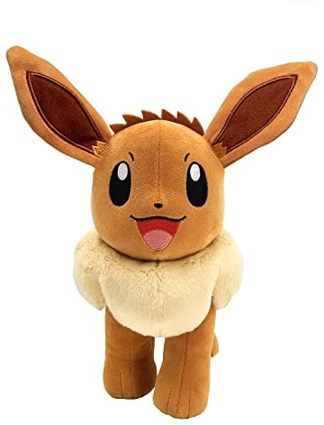 BANDAI - Pokemon JW0061 - Evoli Plüschtier, 30 cm
