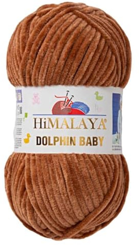 2-pack/Skeins Himalaya Delfin Baby, varje Skein 100 gr/39 oz, 120 mt/132 yd, Super Bulky garn, filtgarn, sammetgarn, stickgarn, Amigurumi-garn, babygarn 80337
