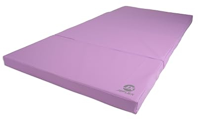 Jeflex - Lila klappbare Weichbodenmatte & Turnmatte 200 x 100 x 8 cm MADE IN GERMANY/faltbare Gymnastikmatte/platzsparende Fitnessmatte & faltbare Yogamatte/dicke Sportmatte für Kinderzimmer
