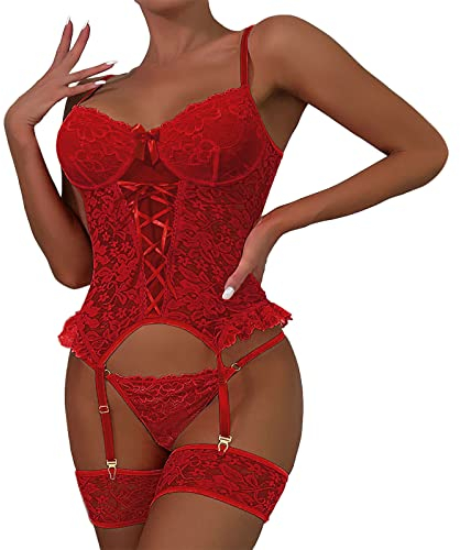 SKTIISN Dessous overknees strümpfe Damen stillen Bralette Damen Spitze Domina Outfit Damen Bikini Grosse grössen nippelklemmen brustwarzen Sex bügelloser BH Damen unverschämt Spiel Kimono Damen sexy