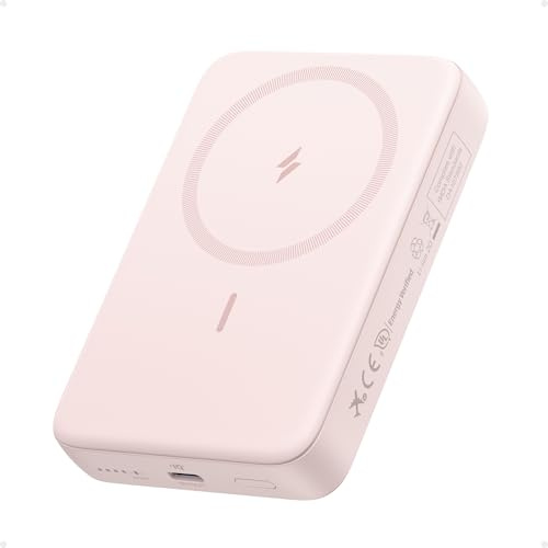 Anker Zolo Magnetic Power Bank,10,000mAh Magsafe Portable Charger | Compact Wireless Battery Pack with 30W Max Fast Charging, Skin-Friendly and Durable Design for Travel