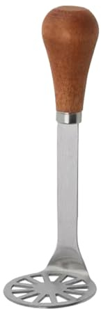 Presse-purée en acier inoxydable, poignée ergonomique en bois, qualité alimentaire, idéal pour écraser l'avocat, la banane, la pomme de terre, plus encore, compact, portable, facile à nettoyer, 14,555