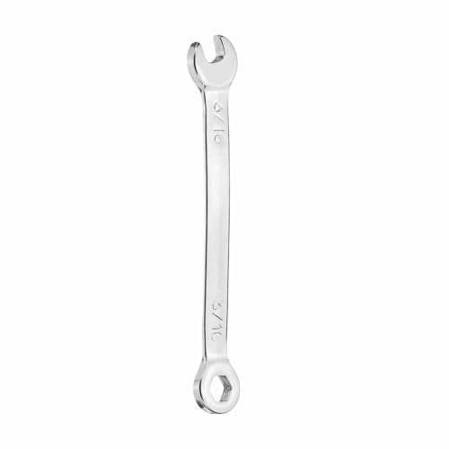 HARFINGTON Mini Combination Wrench 3/16 6-Point Box End & 15 Degree Angled Offset Open End CR-V Steel Double Ended Spanner Tool for Household Automotive Machinery DIY Repair