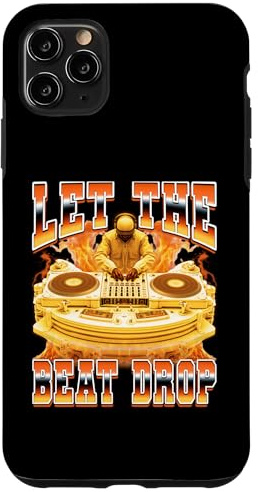 DJ Discjockey Disc Jockey Tocadiscos 90s Let The Beat Drop Carcasa para iPhone 11 Pro MAX
