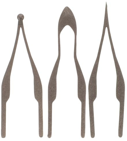 Cabilock Puntas de Pirograbado 3 Piezas para Quemar Madera Puntas de Reemplazo de Alambre Calefactor Accesorios para Máquina de Pirograbado 3 Redonda y 7 Pequeña Bola Uso en Artesanía
