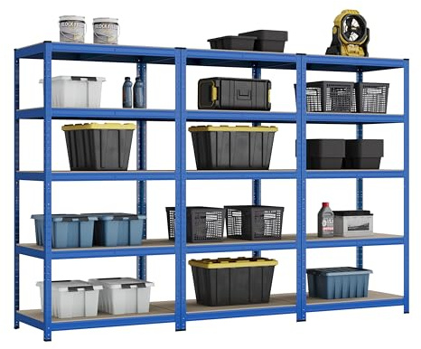 Racking Solutions Heavy Duty Garage Racking 3 Bay MEGA DEAL 200KG Per Shelf (1800mm H x 900mm W x 450mm D)