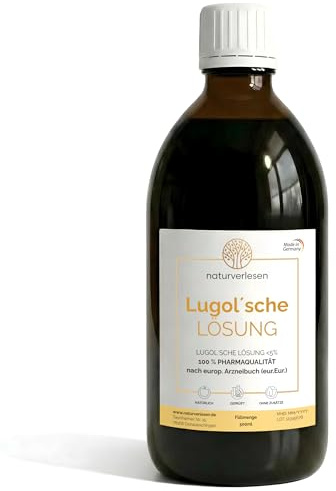 Lugol-lösning <5 % i farmaceutisk kvalitet (ph. EUR.) Tillverkad i Tyskland – jodlösning enligt originalrecept på apoteksflaska. Pipett medföljer