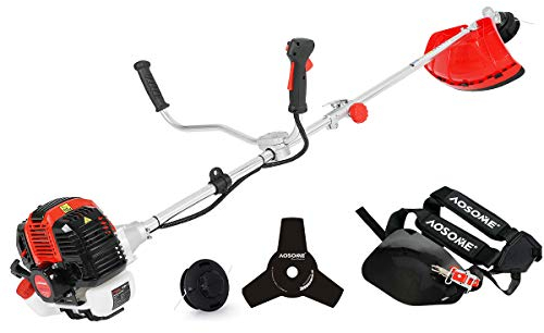 AOSOME Desbrozadora Gasolina 52cc, 2 Tiempos, 2.2kw, 3.0HP
