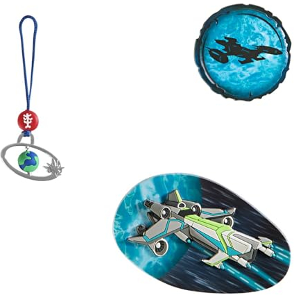 Step by Step Magic MAGS Space Craft Spike, 3-teilig, 2 Magnet-Applikationen und 1 Anhänger, als Ergänzung für den Schulranzen oder Vorschulrucksack