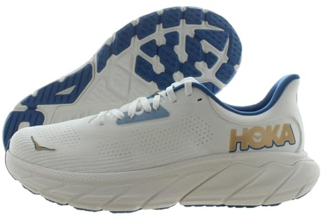 Hoka Men's Arahi 7 Sneaker, Frost/Gold, 14