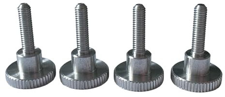 Precisiongeek Tornillos moleteados de aluminio DIN 464 M4 (4 unidades, aluminio, M4 x 16 mm)