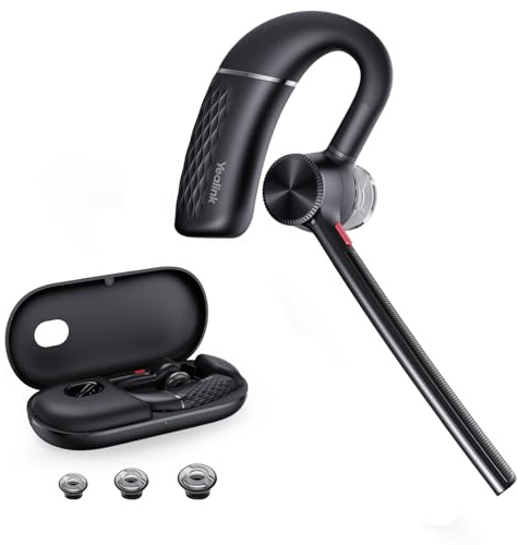 Yealink Bluetooth Headset BH71,Wireless Bluetooth Earpiece with 4 Noise Canceling Microphones,Teams&Zoom Certified,Mute Function,Connect to Cell Phone/Laptops,No Dongle