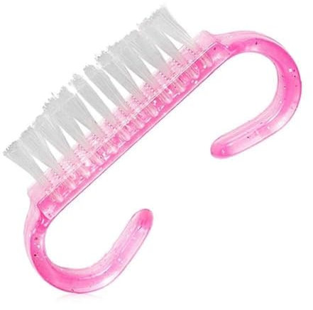 pulunto 1 cepillo de uñas acrílico para limpieza de uñas, lima de manicura, pedicura, ángulo, pequeño, suave, herramienta para quitar el polvo