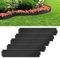 TANYEAR 10m Rasenkante Metall Beetumrandung Verzinkt Beeteinfassung Palisade Mähkante Höhe 18cm, Beetbegrenzung Rasenkanten jeder Stück 100 cm x 18 cm, 10 Stück, Schwarz
