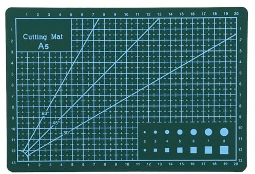 Mavaol A5 Slitstark PVC-skärmatta Cut Pad Board Självläkande Handgjorda DIY-verktyg (Green)