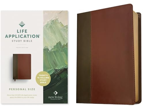 NLT Life Application Study Bible, Third Edition, Personal Size (LeatherLike, Brown/Mahogany, Red Letter)