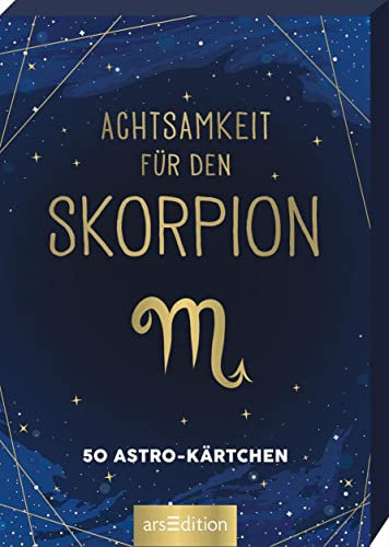 Achtsamkeit für den Skorpion: 50 Astro-Kärtchen | Astrologie im Spielkartenformat für die Handtasche