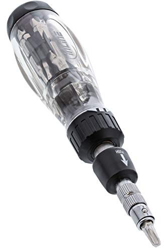 InLine 43092 Flex cacciavite a cricchetto con Bit Titolare 14 in 1 Nero