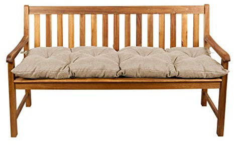 Gutekissen® Bänkdyna stolsdyna trädgårdsgunga utomhusbruk LS (180x60, Beige)
