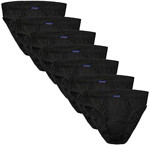 BRUBAKER 7er Pack Herren Slips Baumwoll Mix Anthrazit Gr. L