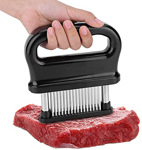 Feischzartmacher, Steakklopfer mit 48 Edelstahl Küchenwerkzeugen mit scharfer Nadel