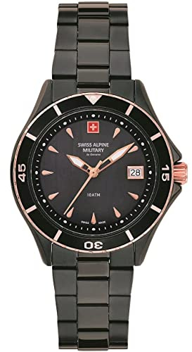 Swiss Alpine Military Damen Uhr Analog Quarz 7740.1187SAM Edelstahl