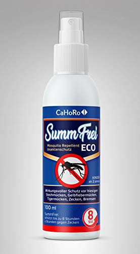 SummFrei Eco - Mückenschutz mit Icaridin - 100ml - Gegen Mücken, Zecken und Bremsen