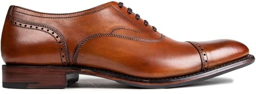 Loake Mens Hughes Brogue Shoes Brown 9.5 UK