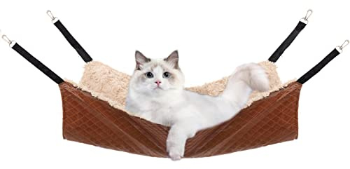 JOYELF - Hamaca para gatos, hamaca grande reversible para mascotas, cama suave para gatitos, hurones, cachorros o mascotas pequeñas