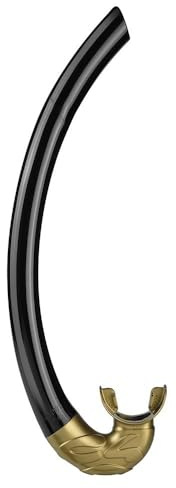 C4 Umberto Pelizzari - Linea Flare Freediving Glam - Pinne - Maschere - Snorkel Sideral e Aurea Apnea Pesca Subacquea (Snorkel, Aurea Oro, Taglia Unica)