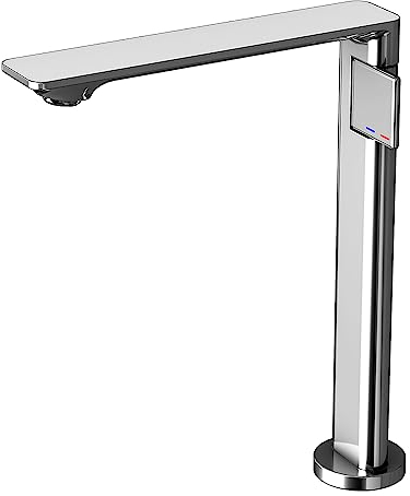 Weirun Bathroom Brass Tall Extra Long Spout Single Handle One Hole Vessel Basin Sink Bowl Mixer Faucet Lavatory Vanity Tap Chrome